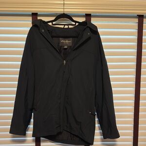 Eddie Bauer Men's/Unisex Dark Gray Raincoat